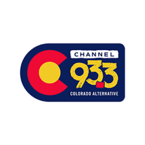 Channel 93.3 logo with Colorado flag design and "Colorado Alternative" text