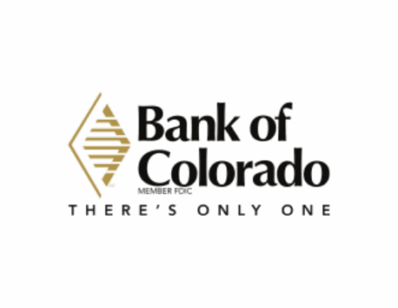 Bank of Colorado logo with gold emblem and text 