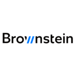 Brownstein logo with blue parallel lines forming "w"