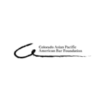 Colorado Asian Pacific American Bar Foundation logo with stylized brushstroke design