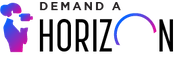 Colorful stylized horse logo with text 